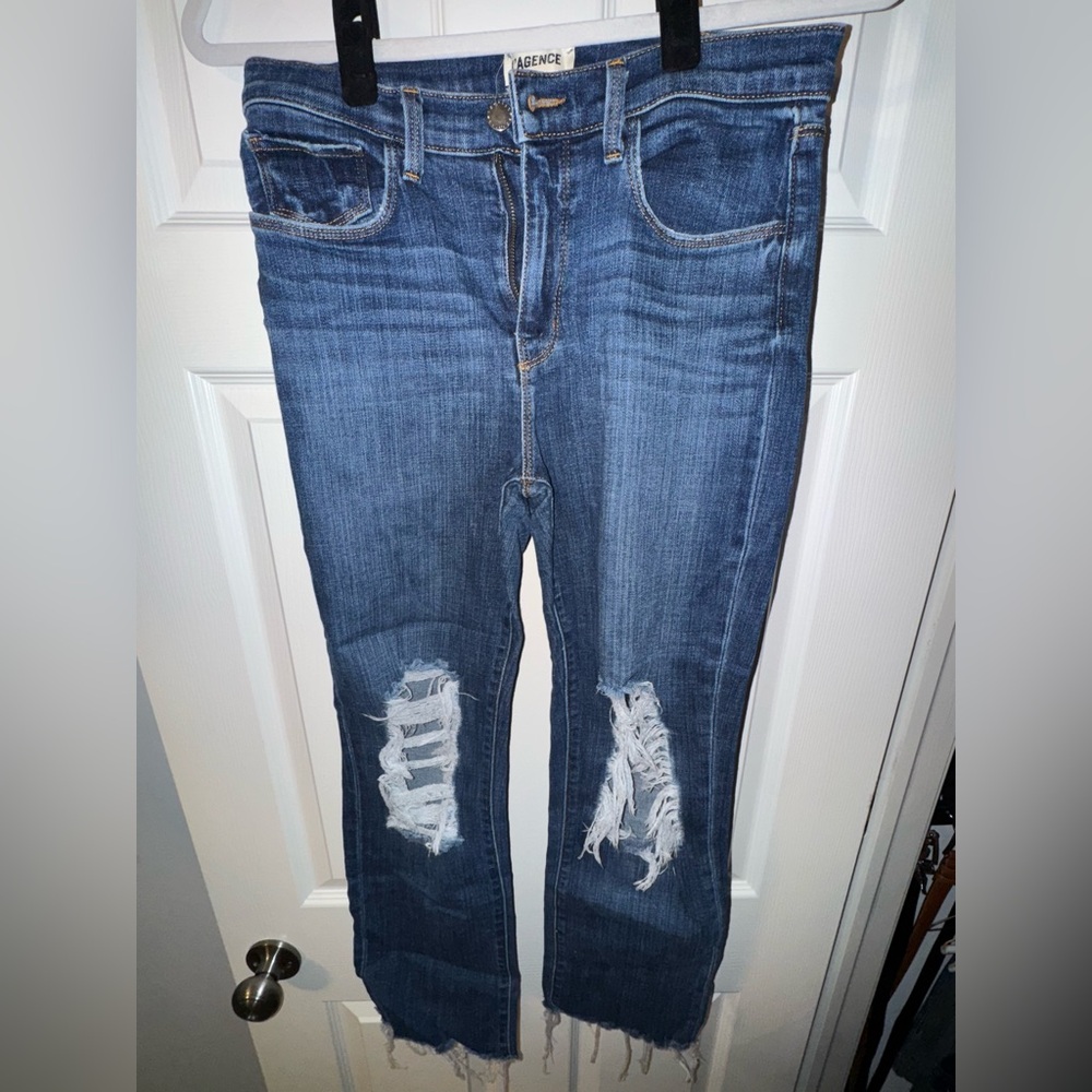 Cute L’AGENCE ripped denim jeans